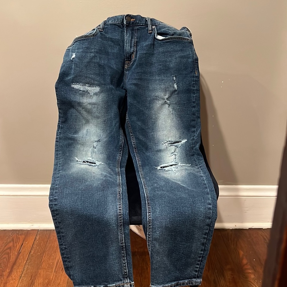 Old Navy slim built in flex blue jeans